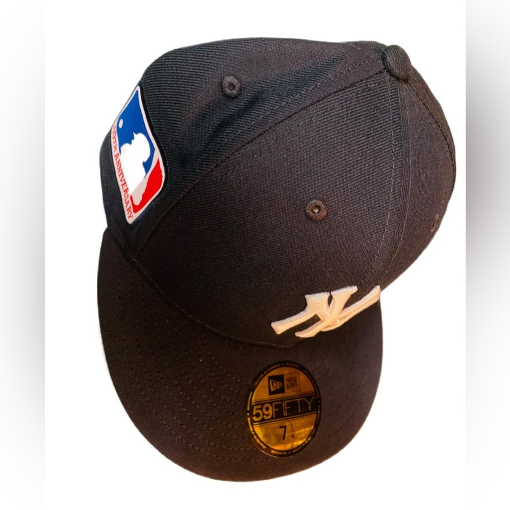 NEW ERA NEW YORK YANKEES 100 YEAR ANNIVERSARY MLB FITTED 7 1/4 NWT RARE!